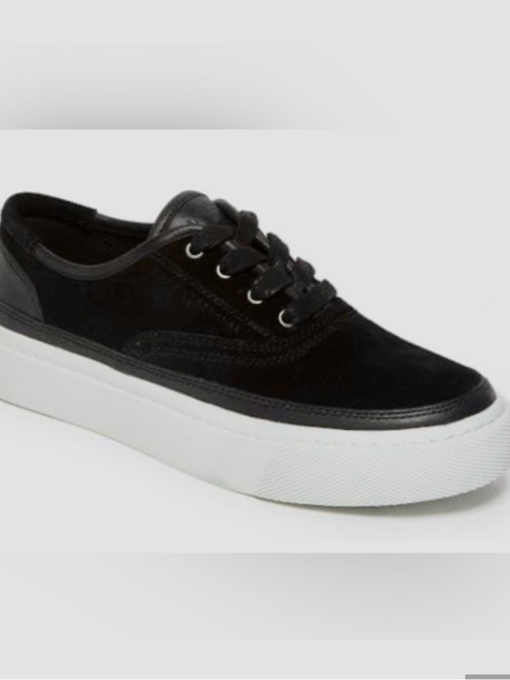 All Saints Suede Black and White Women's Sneakers